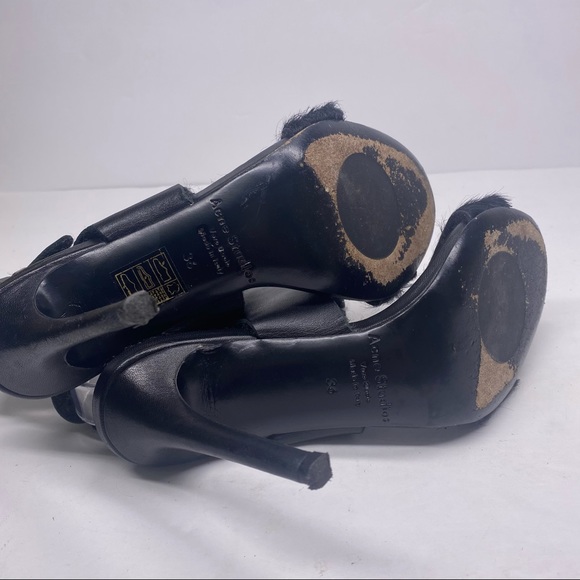 Acne Studios Tillie Leather Calf Hair Heels - Picture 6 of 6